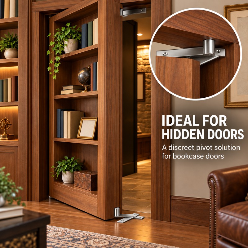 360 Degree Heavy Duty Hidden Door Pivot Hinge, Stainless Steel