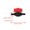 1/4 Inch Barb Shut-Off Valve DGZZI 12PCS Black Plastic Universal