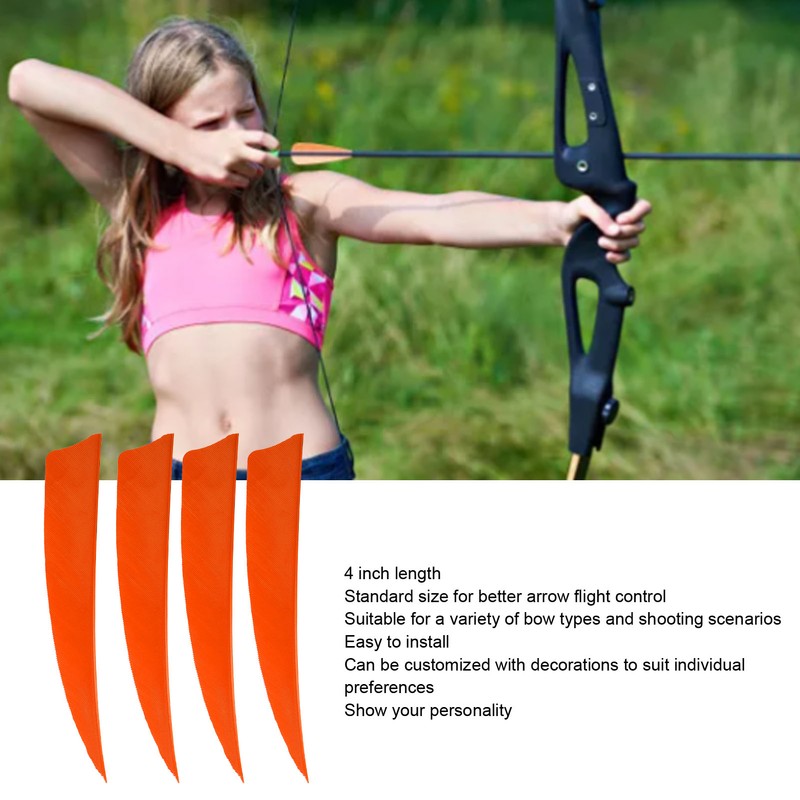 20pcs Feather Fletching High Speed Stable Flight Archery Arrows for