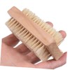 LALAFINA 3pcs Wooden Handwashing Brush Multi-Purpose Nail Brush Natural Pig