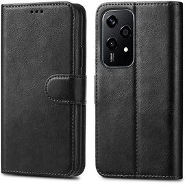 GAPlus Case - Black Premium Wallet Case Leather Flip Cover For Honor [Card Holder] [Magnetic Closure] For Honor 200 Lite 5G