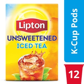 Lipton Iced Tea K-Cups for Keurig Brewers Unsweetened Sugar Free 12 pods 6 count