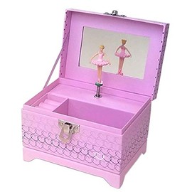 My Tiny Treasures Box Company Heart Ballerina Music Box - Pink