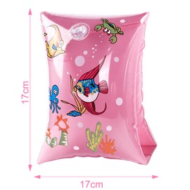 EDLMKM Kids Arm Bands for Swimming, Cute Inflatable Arm Bands, Water Wings Pool Float Aid Accessories, Floaties Childrens Armbands 3-6 Years, Durable Float Bands for Boys & Girls Beginner Swimmer