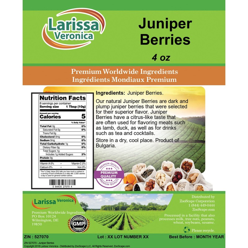 Juniper Berries (4 oz, ZIN: 527070) - 2 Pack