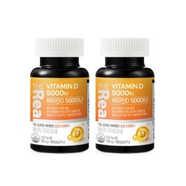 The Real (더리얼)더리얼 비타민D 5000IU 150mg x 180캡슐 x 2박스 (The Real) The Real Vitamin D 5000IU 150mg x 180 Capsules x 2 Boxes