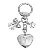 OTETTS Silver Y2K Heart Star Keychain Cute Bownot Bag Charms