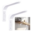 2 Pcs Shelf Wall Brackets Supports, 5.9inches/150mm Heavy Duty L