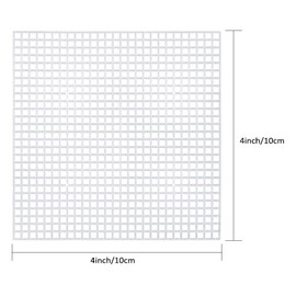 Pllieay 30 Pieces 6 Count Mesh Plastic Canvas Sheets for Embroidery, Acrylic Yarn Crafting, Knit and Crochet Projects (4.1 X 4.1 inch)