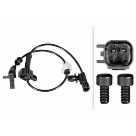 HELLA 6PU 358 217-511 Sensor Wheel Speed 2-Pin Cable 571 mm with Clamp