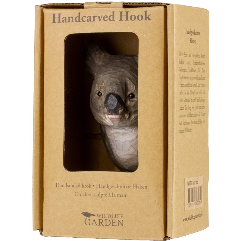 WILDLIFEGARDEN Wildlife Garden Hand Carved Hook Koala