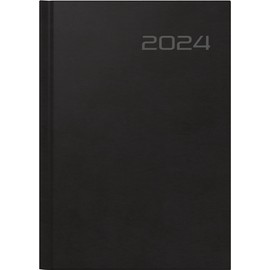 rido/idé Futura 2 Weekly Calendar 2024 2 Pages = 1 Week Sheet Size 14.8 x 20.8 cm Black