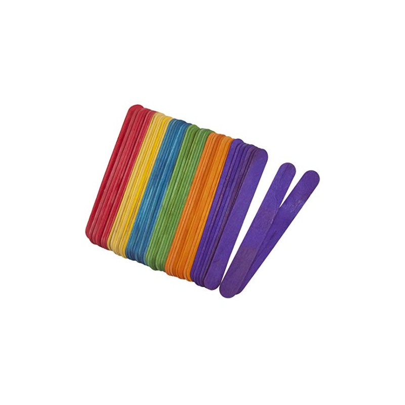 Trimits Lolly Pop Sticks, Large, Wood, Multi, 150 x 18