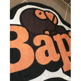 BAPE Orange Decor Modern Rug, 35in W x 23in L (60 * 90cm), Hypebeast Kids Room Floor Mat