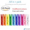 Clothes Pegs Small Colourful Wooden Pegs Mini - 3.5 cm