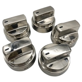 5 Pack Range Burner Control Knob Replacement for AEZ72909013 AEZ73093308 Compatible with LG for Kenmore Ranges/Stoves/Ovens/Burners AEZ72909007 AEZ72909008 AEZ73453509