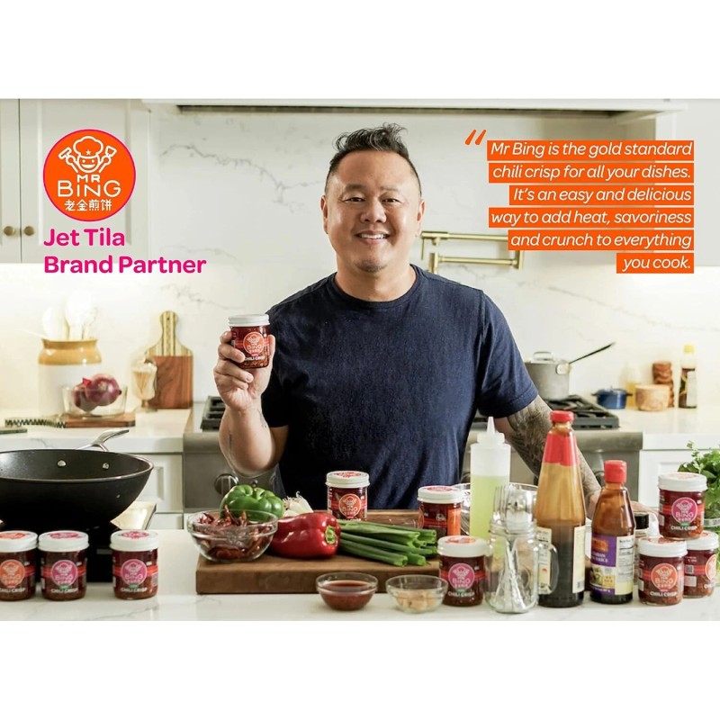 Mr Bing Chili Crisp 7Oz Medium Heat Vegan Gluten Free