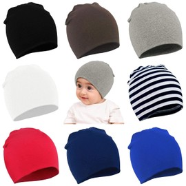 Zando Baby Hats Soft Knit Beanie Hat Toddler Beanies for Girls Boys Newborn Baby Hats Infant Beanies Caps 0-4T 8 Pack 5 0-12 Months