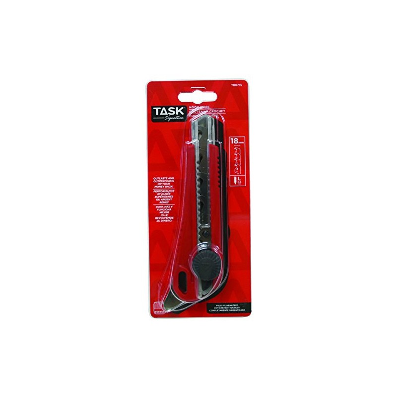 Task T00715 18mm Ratchet Lock Signature Utility Knife with Soft