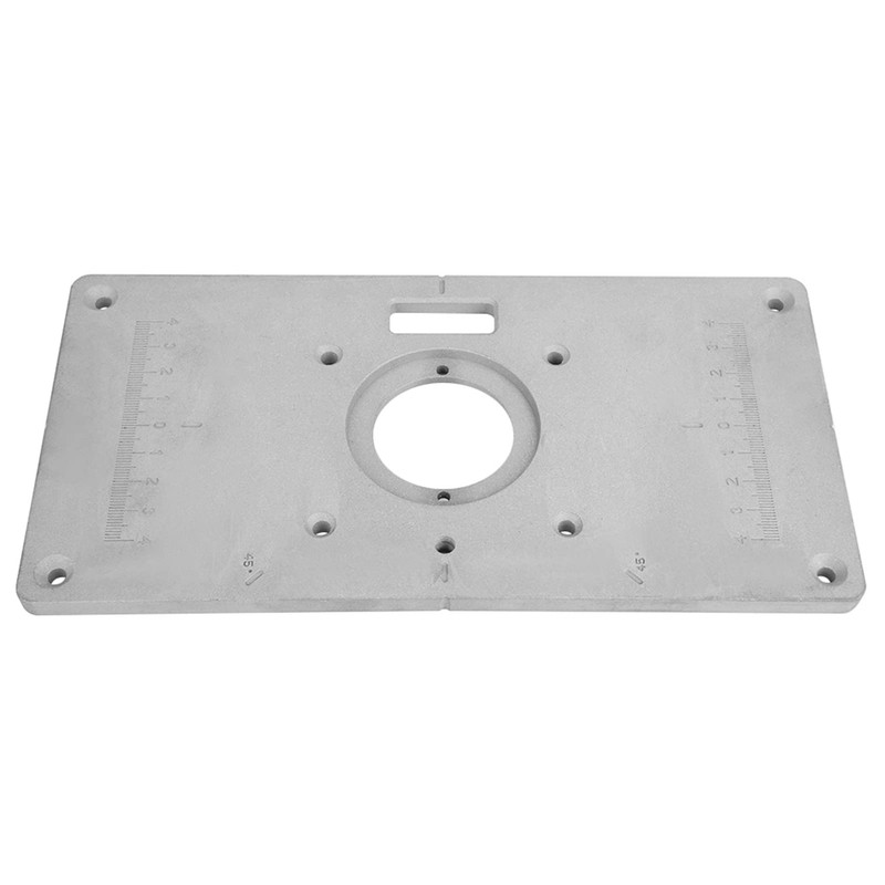 Router Table Insert Plate 235mm x 120mm x 8mm Aluminum