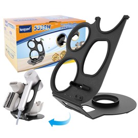 KEEPOW Hair Dryer Holder Stand Compatible with Shark HyperAir, Blow Dryer Holder for HD112BRN HD125CO HD112GNBRN HD112PKBRN, Hair Dryer Stand for Bedroom Bathroom Organizers and Storage