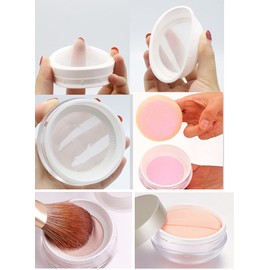 Powder Case, Mesh, Refill, Large, Stretchable, Net, Removes Powder, Powder Box, Portable, Cosmetics, Handmade Cosmetics, Handmade Cosmetics, Divided Container, Divided Bottle, Refill Container, Travel