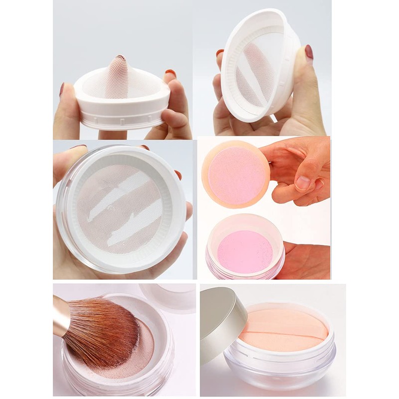 Powder Case, Mesh, Refill, Large, Stretchable, Net, Removes Powder, Powder
