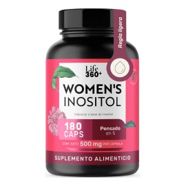 Inositol Life360+ Women's Inositol 180 Cápsulas A Base De Inositol, Maltodextrina y Estearato de Magnesio