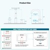 gotonovo 8 inch Widespread 3 Hole Bathroom Sink Faucet,2 Cross