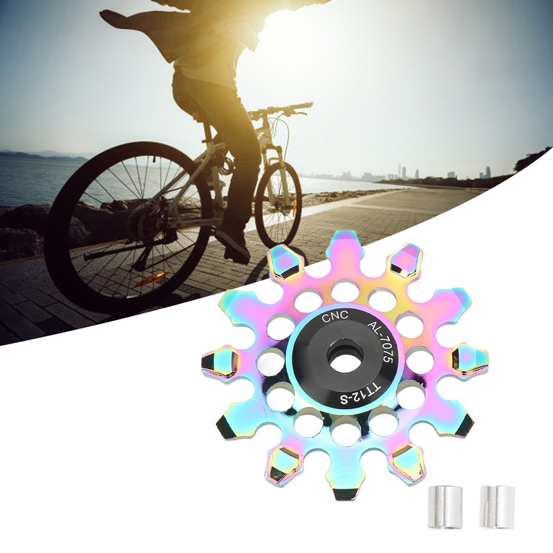 Bike Rear Derailleur Pulley Wearproof 12T Ceramic Bike Guide Wheel