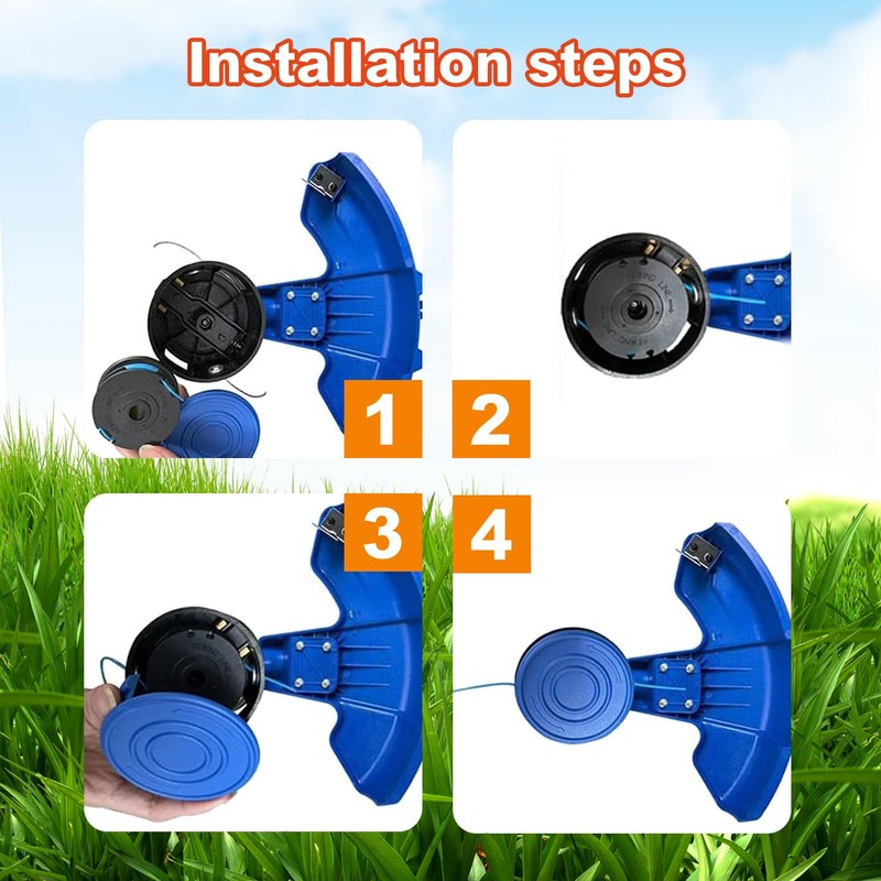 Evenlinkics KST 120X-06 Replacement Spool，Compatible Kobalt Weed Eater，for Kobalt KST