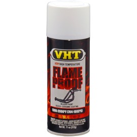VHT SP118-6PK Flameproof Coating Very High Heat Spray Paint Primer – White – 11 oz Aerosol Can, Pack of 6
