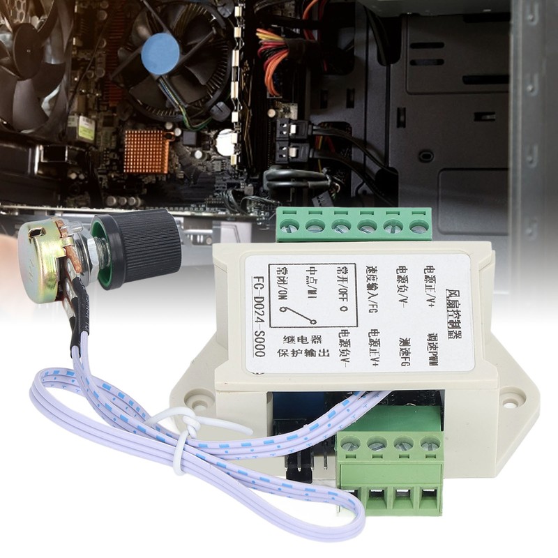 Fan Speed Controller 4 Wire Speeds Control Socket Ventilation Heat