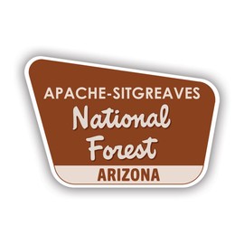 Apache-Sitgreaves National Forest Arizona az - Color Sticker - Decal - Diecut - Arizona az Explore Hike Hiking Travel Camp Camping - 4" x 2.63"