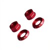 Lotatheta Red 2 x M10 Bike Wheel Hub Axle Nuts