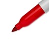 Sharpie Super Permanent Markers, Fine Point, Red, 12 Count