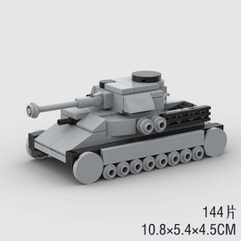 MIKEMENG 144PC Mini WW2 Army Tank Toys Building Kit Model Bricks Military Building Blocks Sets Educational Steam Toys for Boys Kids