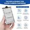 FKBYM 2 Pack Carbon Cartridge Replacement Insert for Aquatop Pisces
