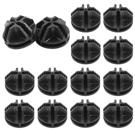 Kyuionty 20 Pcs Wire Cube Connectors, Plastic Grid Cube Organizer Connector for Modular Closet Storage Organizer & Wire Shelving (Black)