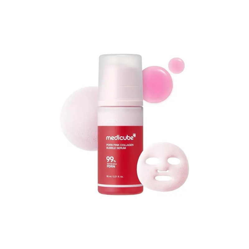 Medicube Pdrn Pink Collagen Bubble Serum Hydrating Face Serum for