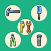 BFWRGUO 16Pcs Car Tools Shoe Charms, Repair Tools Charms Pack