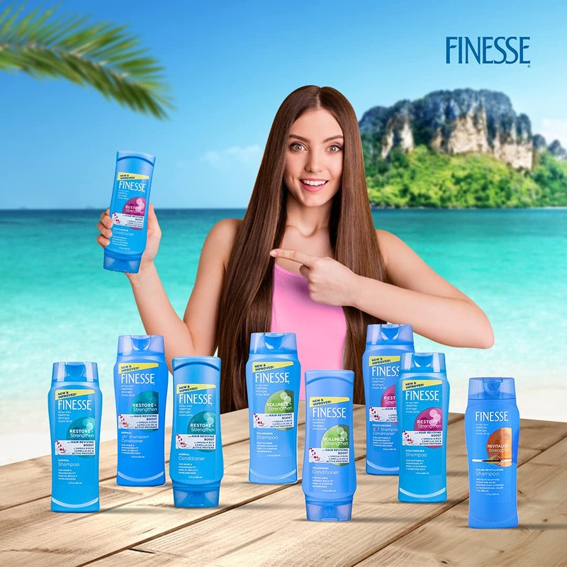 Finesse Restore + Strengthen, Moisturizing Conditioner 13 oz (Pack of