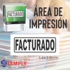 Sello Automático Empresarial, 1.4 x 3.8 cm, Frases Comerciales, Tinta