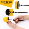Drill Brush Attachment Set, 5pcs 1/4in Power Scrubber Brush with