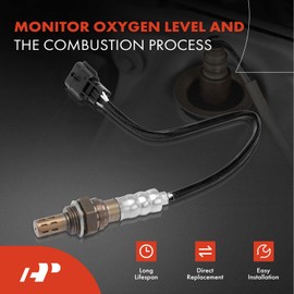 A-Premium - Sensor de oxígeno O2 compatible con Nissan Rogue 2014 2015 2016 2017 2018, L4 2.5L, Upstream (Bank1Sensor1) y Downstream (Bank1Sensor2), juego de 2 piezas