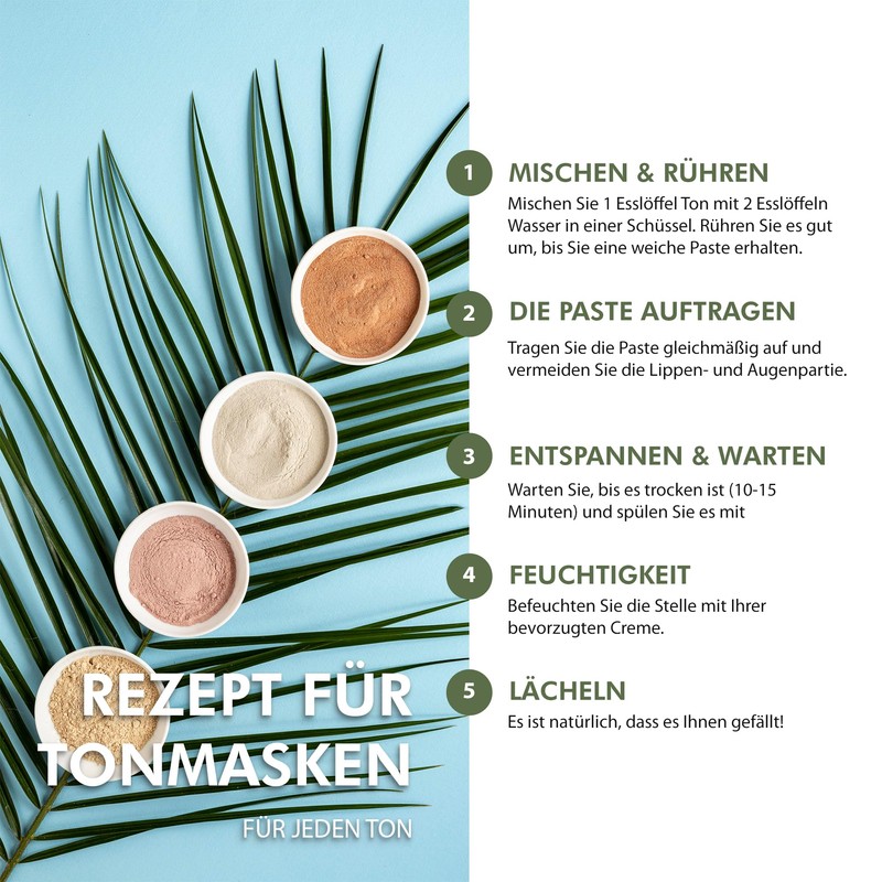 Green Clay Powder for Masks and Scrubs 100% Natural