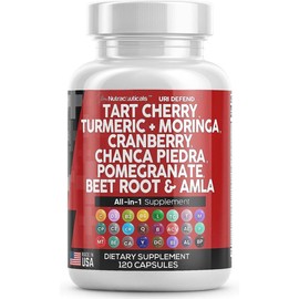 Clean Nutra Tart Cherry Extract Capsules with Turmeric Moringa Cranberry Chanca Piedra Celery Quercetin Beet Root ACV Pomegranate L Selenomethionine - Uric Levels - Color: 1 Bottle