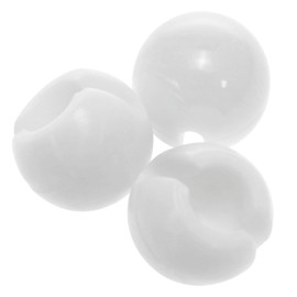 VAKTOK 24PCS Beaded Chain Stops Chain Crimp Stops for Beaded Chain Blinds Bead Accessories,White