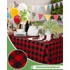 Smiry 8 Packs Gingham Disposable Table Cloth, 54 x 108