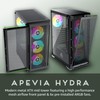 Apevia Hydra-BK Hydra Mid Tower Gaming PC Case w/ 6X